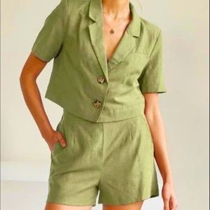 Cropped Blazer and shorts Set